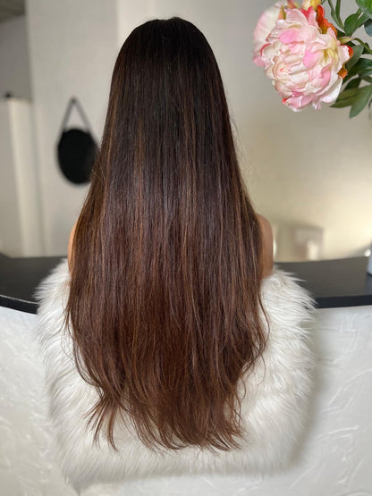 Gaby   - Integral + lace top  / 28 inch / 150 % Volume / mongolian hair / small (Copie 3)