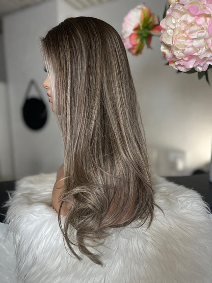 Kimber -  confort integral illusion + lace top / 24 inch / 150% Volume / european hair / small