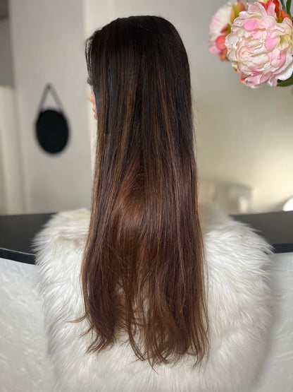 Gaby   - Integral + lace top  / 28 inch / 150 % Volume / mongolian hair / small (Copie 3)