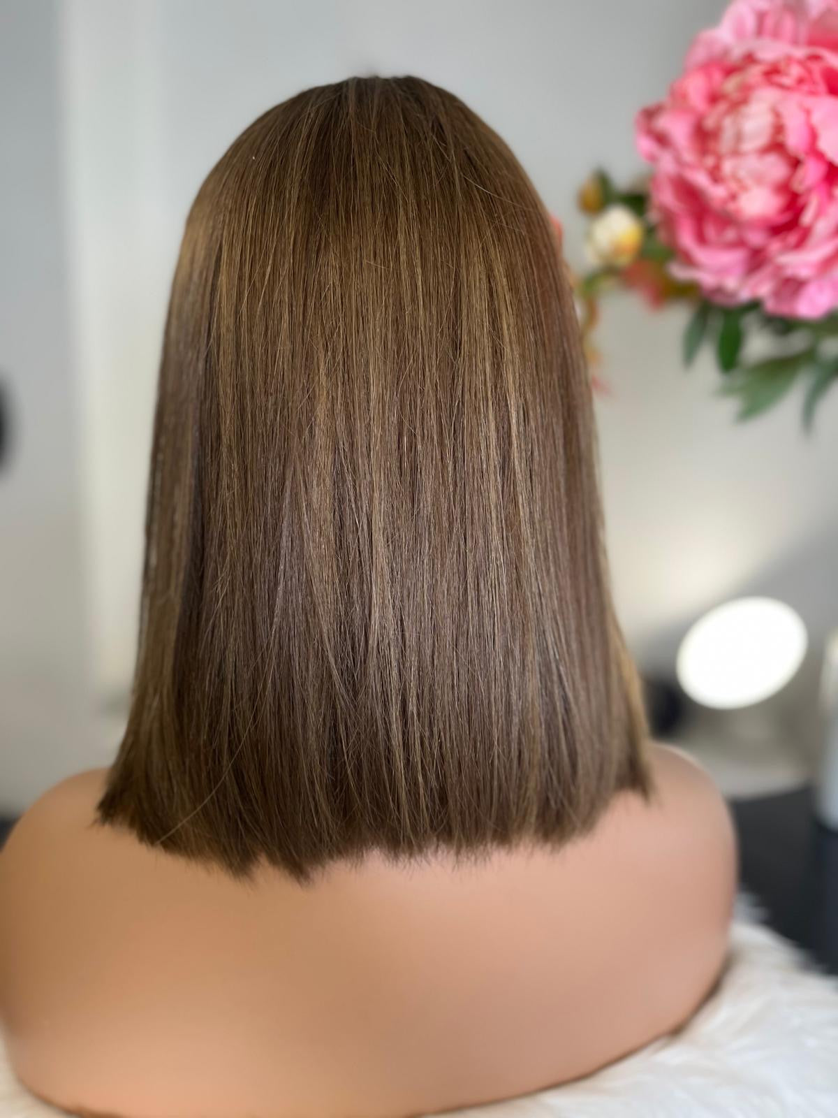 Camille  -  confort integral illusion + lace top / 14 inch / 150% Volume / european hair / small