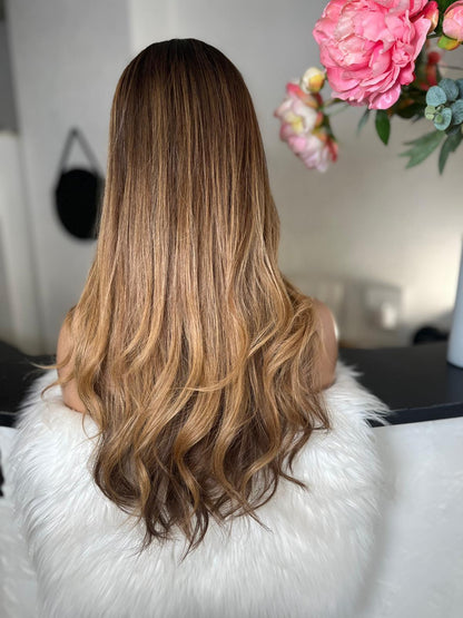 Rania  -  confort integral illusion + lace top / 22 inch / 150% Volume / european hair / small (Copie)