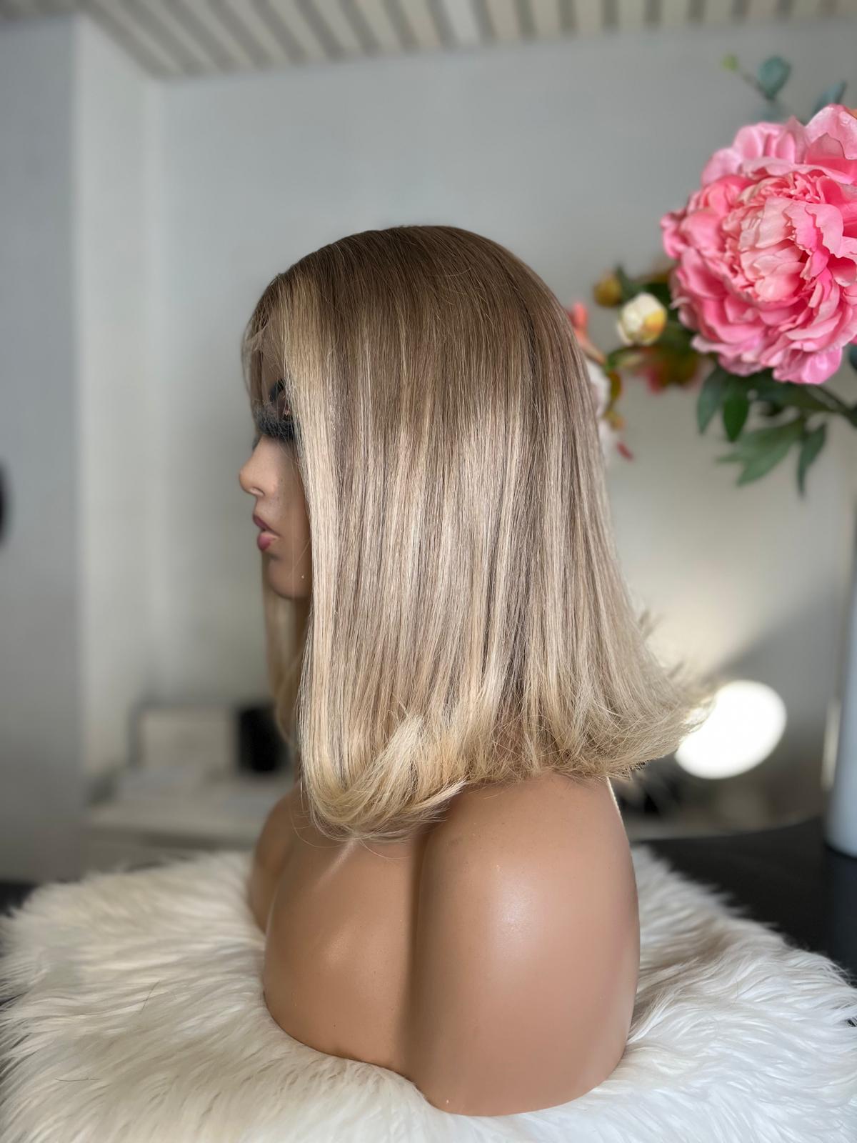 Anna  -  confort integral illusion + lace top / 14 inch / 150% Volume / european hair / small