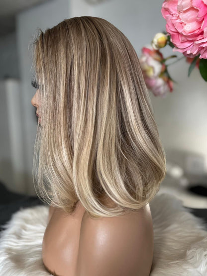 Coralie -  confort integral illusion + lace top / 14 inch / 150% Volume / european hair / small