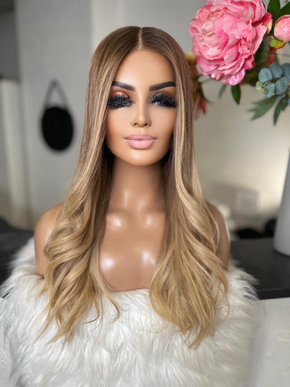 Tara - illusion integral + lace top  / 24 inch / 150 % Volume / European hair / small