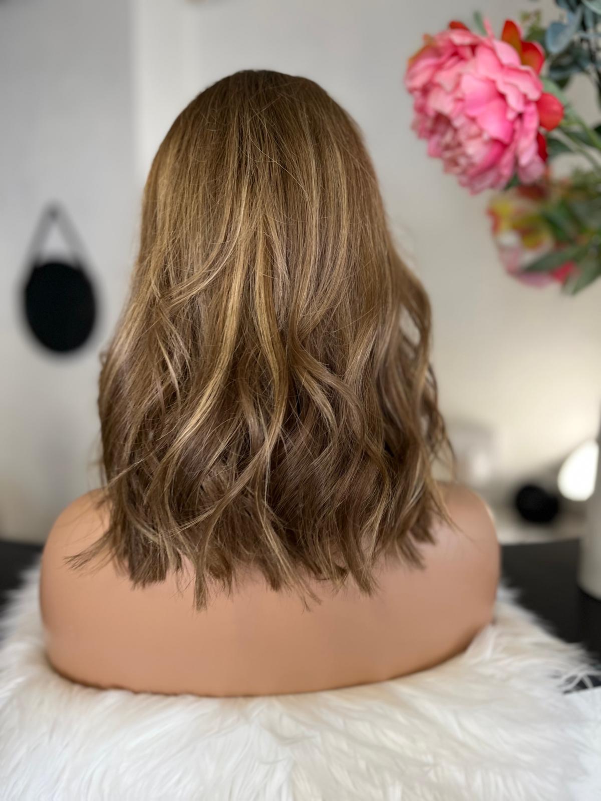 Camille  -  confort integral illusion + lace top / 14 inch / 150% Volume / european hair / small