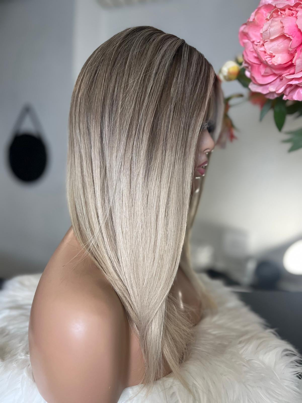 Maria -  confort integral illusion + lace top / 16 inch / 150% Volume / european hair / small