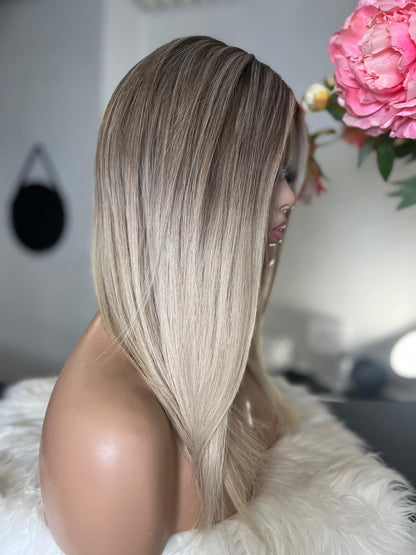 Maria -  confort integral illusion + lace top / 16 inch / 150% Volume / european hair / small