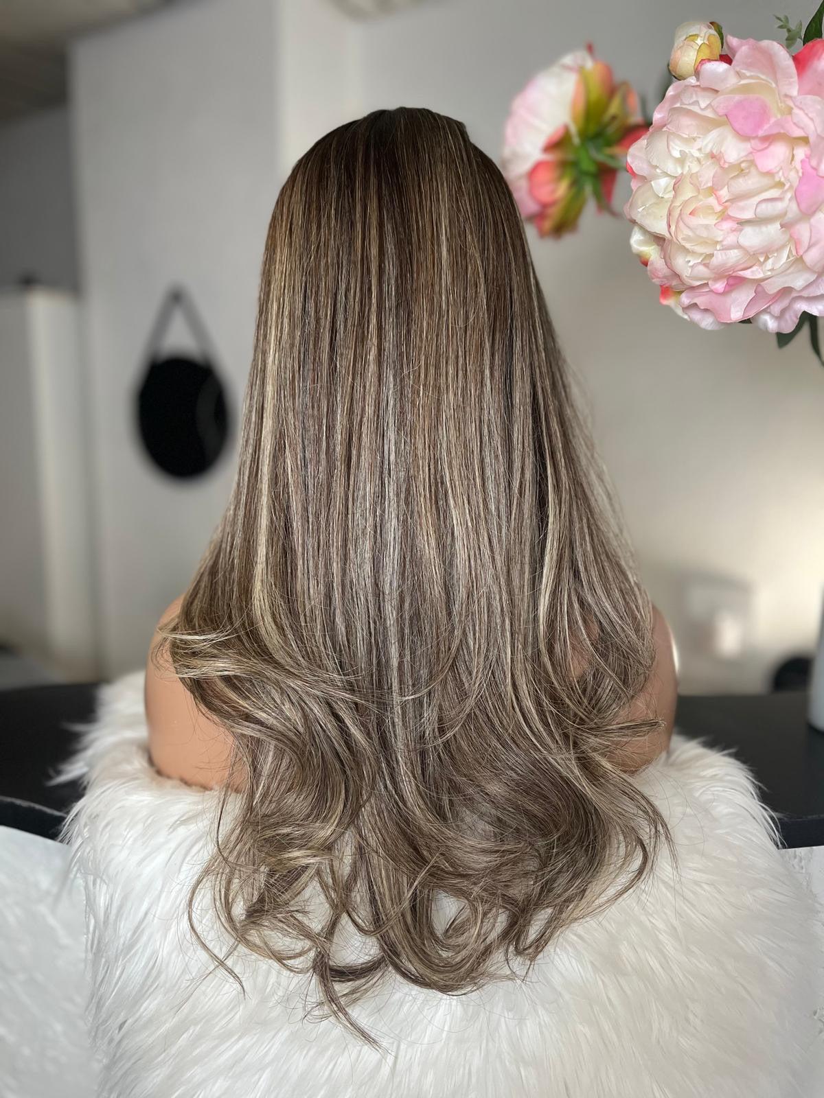 Kimber -  confort integral illusion + lace top / 24 inch / 150% Volume / european hair / small