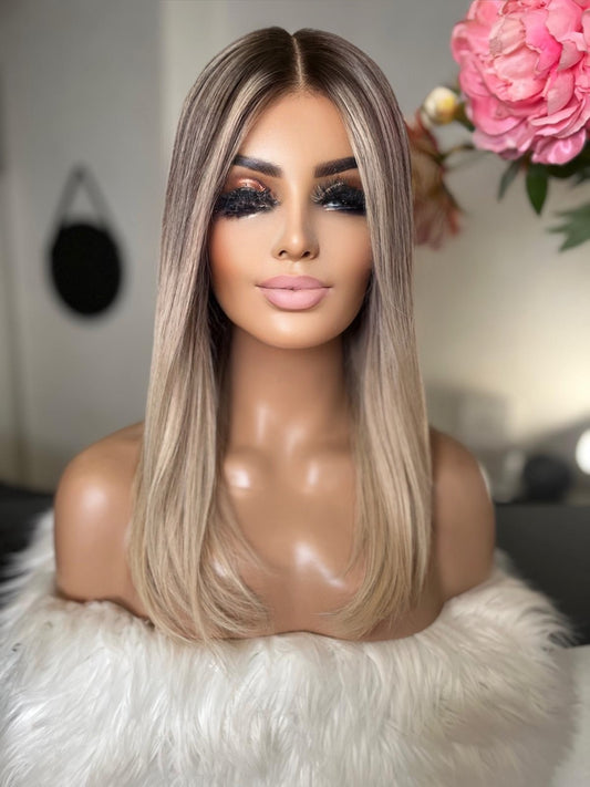 Maria -  confort integral illusion + lace top / 16 inch / 150% Volume / european hair / small