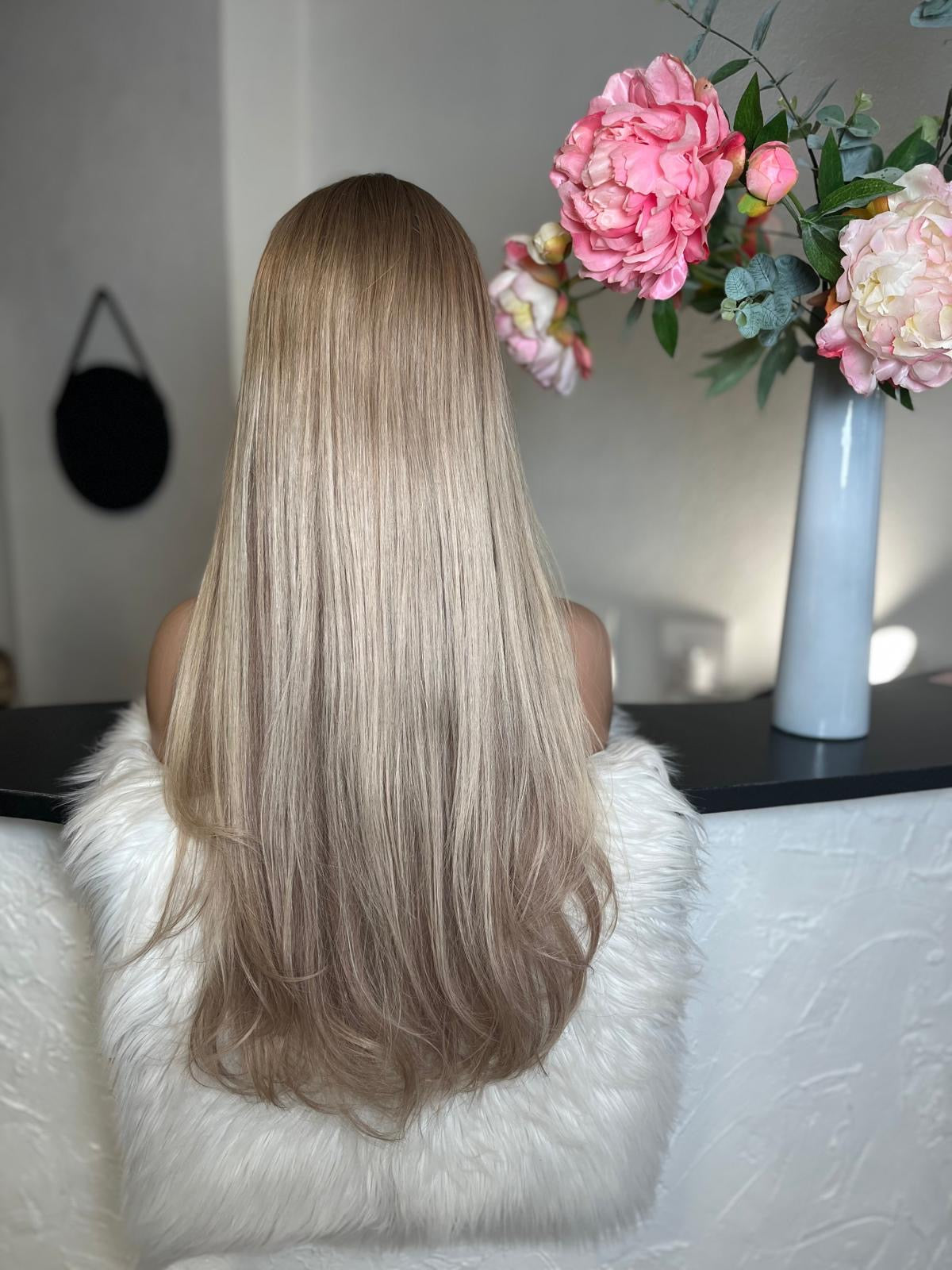 Amélia   - Integral + lace top  / 28 inch / 150 % Volume / mongolian hair / small (Copie)
