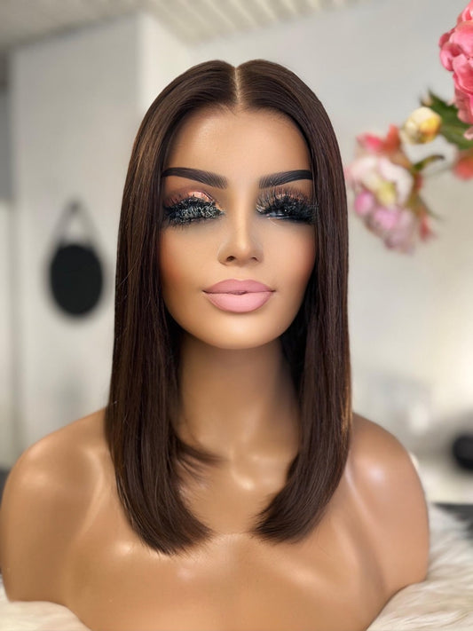 Valeria  -  confort integral illusion + lace top / 14 inch / 150% Volume / european hair / small