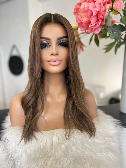 Johanna  -  confort integral illusion + lace top / 20 inch / 150% Volume / european hair / small