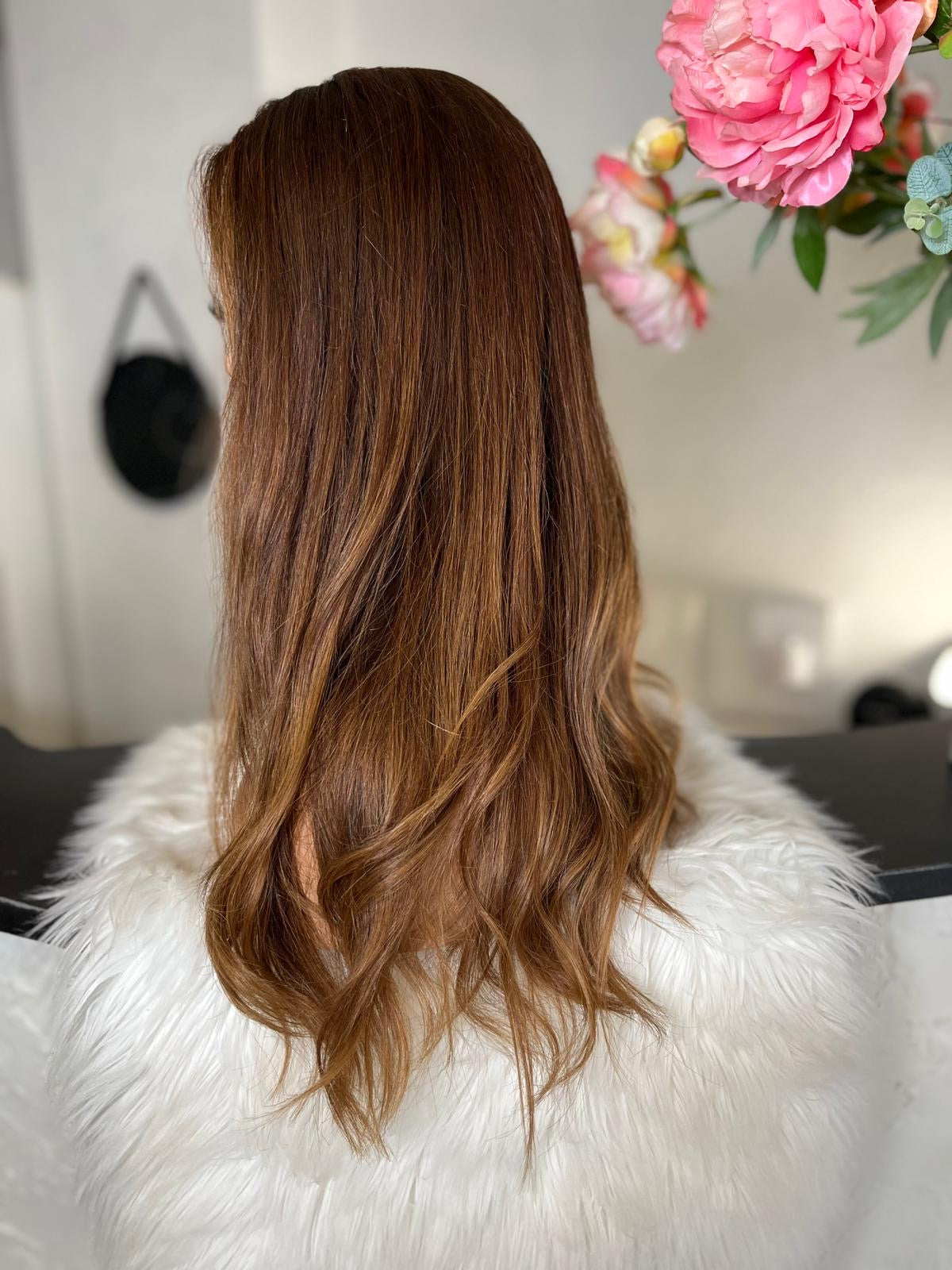 Brenda  -  confort integral illusion + lace top / 24 inch / 150% Volume / european hair / small