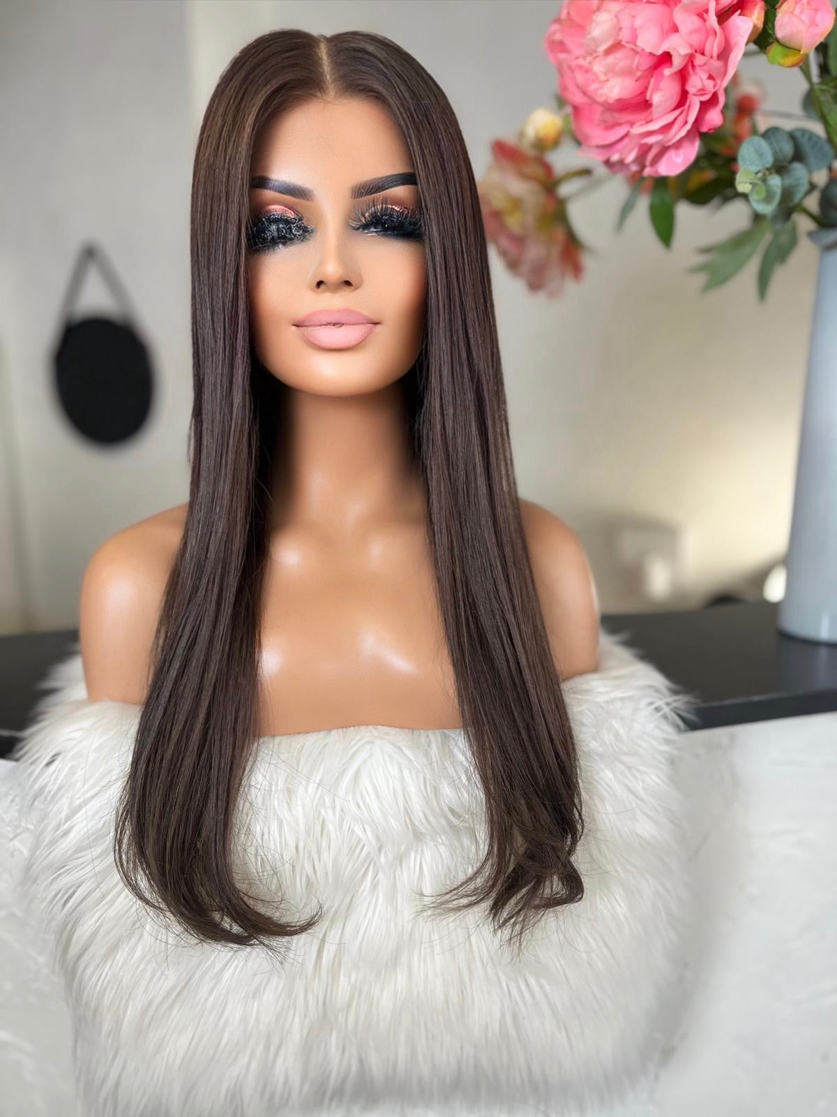 Marie  -  confort integral illusion + lace top / 24 inch / 150% Volume / european hair / small
