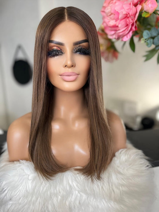 Fanny -  confort integral illusion + lace top /20 inch  / 150% Volume / european hair / small