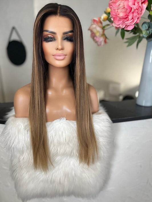 Ranelle  -  confort integral illusion + lace top / 28 inch / 180% Volume / european hair / small (Copie)