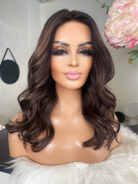 Armel - Intégral front lace top 3"x 4" / 16 inch / 150 % Volume / European hair