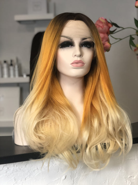Alexy hair Full lace wigs blonde California  alopecia Brown medical perruque cheveux naturel medicale cancer genève suisse