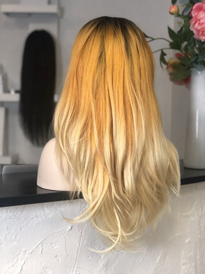 Alexy hair Full lace wigs blonde California  alopecia Brown medical perruque cheveux naturel medicale cancer genève suisse