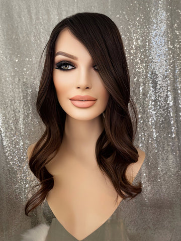 Topper Violetta - 6x6 inch / 130 % / 18 inch / european hair