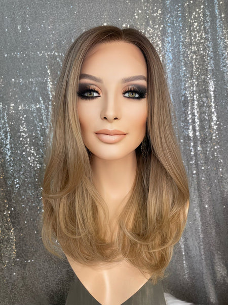 .Vanessa - confort cap+ skin part / 18 inch / 150 % Volume / european hair / small